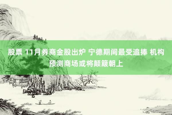 股票 11月券商金股出炉 宁德期间最受追捧 机构预测商场或将颠簸朝上