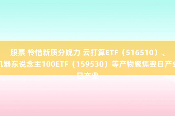 股票 怜惜新质分娩力 云打算ETF（516510）、机器东说念主100ETF（159530）等产物聚焦翌日产业