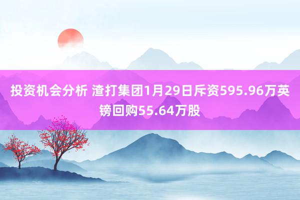 投资机会分析 渣打集团1月29日斥资595.96万英镑回购55.64万股